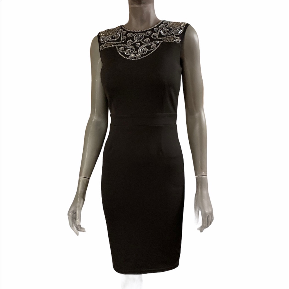 Black London dress company with quality sequins